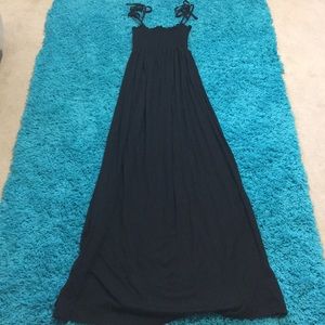 Black maxi dress